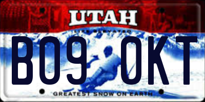 UT license plate B090KT