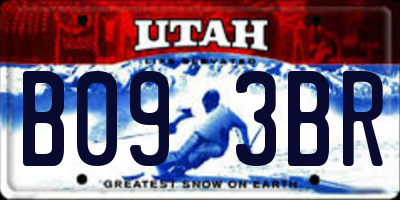 UT license plate B093BR