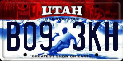 UT license plate B093KH