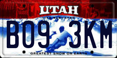 UT license plate B093KM