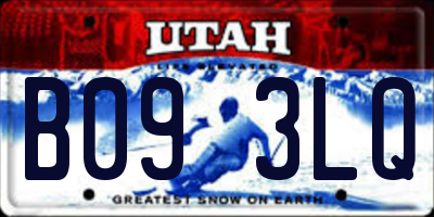 UT license plate B093LQ