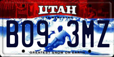 UT license plate B093MZ