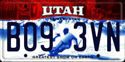 UT license plate B093VN