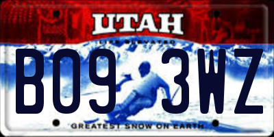 UT license plate B093WZ