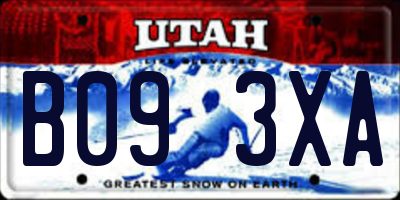UT license plate B093XA