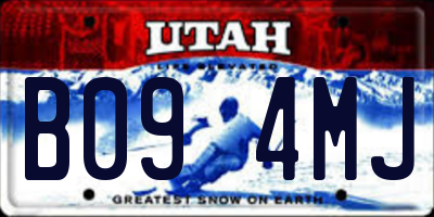 UT license plate B094MJ