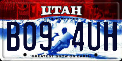 UT license plate B094UH