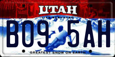 UT license plate B095AH