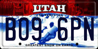 UT license plate B096PN