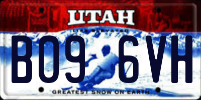 UT license plate B096VH