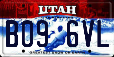 UT license plate B096VL