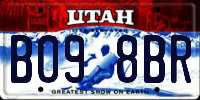 UT license plate B098BR