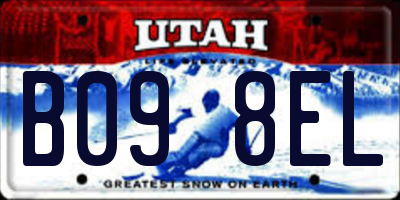 UT license plate B098EL