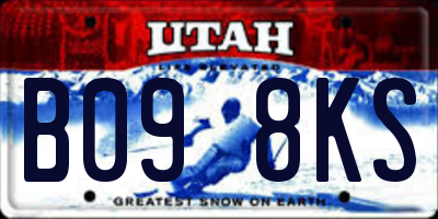 UT license plate B098KS