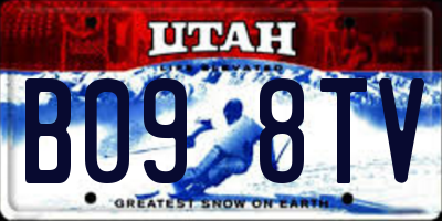 UT license plate B098TV