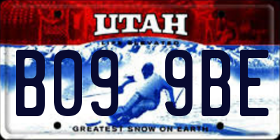 UT license plate B099BE