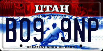 UT license plate B099NP