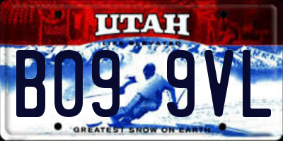 UT license plate B099VL