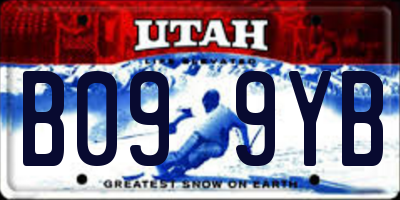 UT license plate B099YB