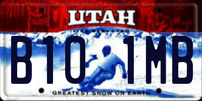 UT license plate B101MB