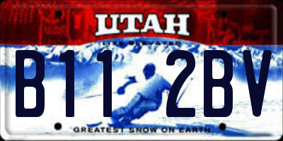 UT license plate B112BV