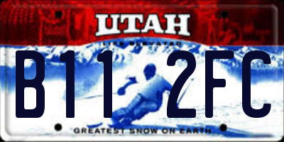 UT license plate B112FC