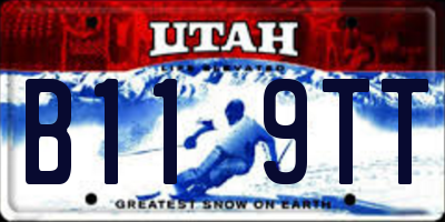 UT license plate B119TT
