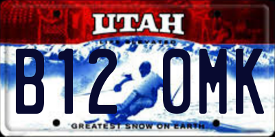 UT license plate B120MK