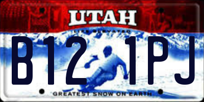 UT license plate B121PJ