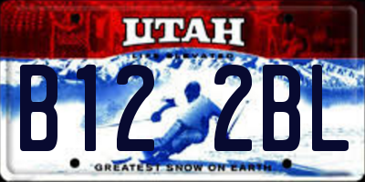 UT license plate B122BL