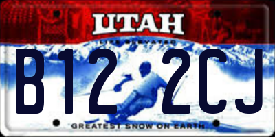 UT license plate B122CJ