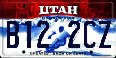 UT license plate B122CZ