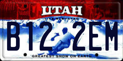 UT license plate B122EM