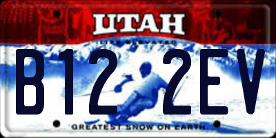 UT license plate B122EV