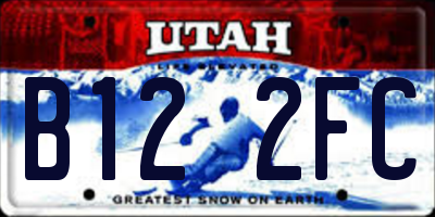 UT license plate B122FC