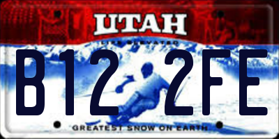 UT license plate B122FE