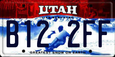 UT license plate B122FF