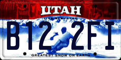 UT license plate B122FI