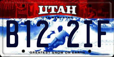 UT license plate B122IF