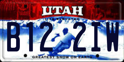 UT license plate B122IW