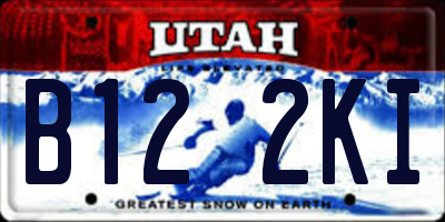 UT license plate B122KI