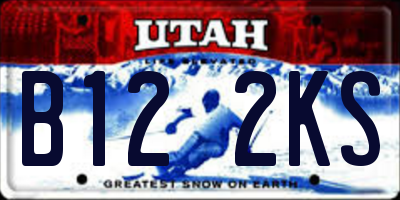 UT license plate B122KS