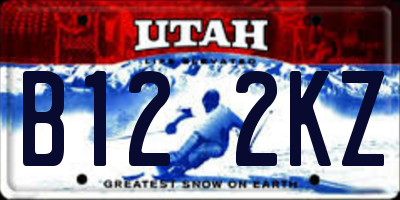 UT license plate B122KZ