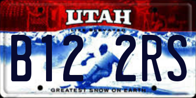 UT license plate B122RS