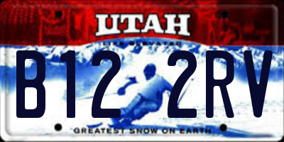 UT license plate B122RV