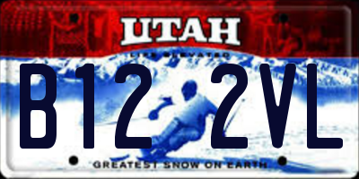 UT license plate B122VL