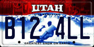 UT license plate B124LL