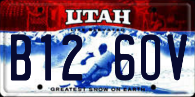 UT license plate B126OV