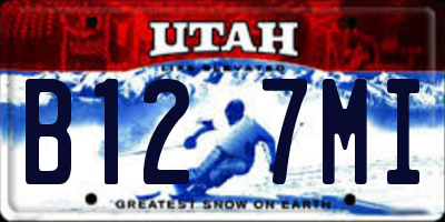 UT license plate B127MI