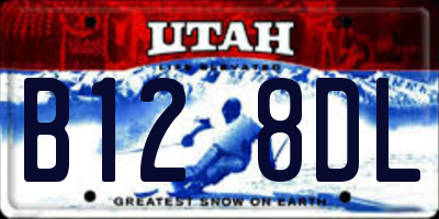 UT license plate B128DL